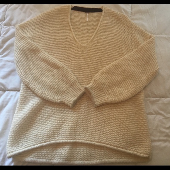 Free People Sweaters - Free People Cream Knit Sweater Size Large Free People Sweaters - Free People Cream Knit Sweater Size Large